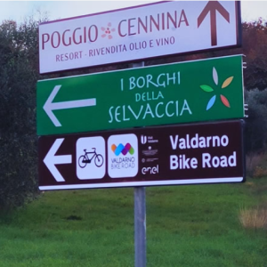 valdarno bike road In Toscana