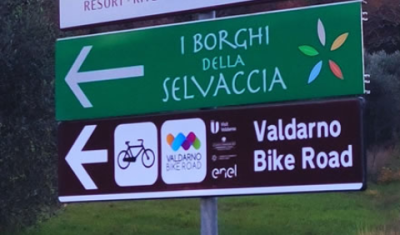 valdarno bike road In Toscana
